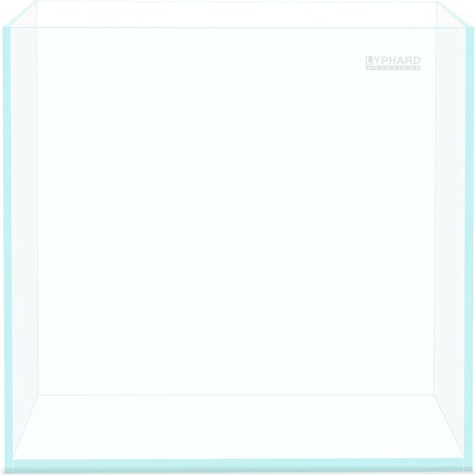 LYPHARD AQUARIUMS Rimless Aquarium 14.5 Gallon Tall Tank, Ultra Clear Low Iron Fish Tank for Betta Goldfish, L13.8×W13.8×H17.7 Glass Thickness 6mm with EVA Foam Leveling Mat