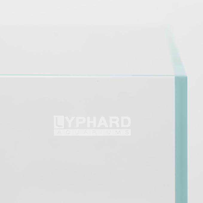 LYPHARD AQUARIUMS 15 Gallon Rimless Aquarium, Ultra Clear Glass Low Iron Rectangular Fish Tank L19.6×W13×H13.8 Inches Thickness 6mm with EVA Foam Mat Included