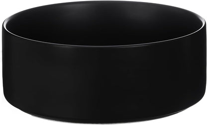 8'' Ceramic Dog Bowl - 70Oz, Heavy Duty, Non-Slip, Dishwasher Safe, Modern Style, Food Grade Stoneware Pet Bowl, Black
