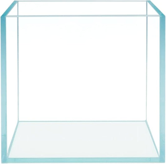 Cube Rimless Frameless Extra Clear All Glass Aquarium, Low Iron Glass Tank, 5mm Glass, White Leveling Mat Included, w/Lids Options