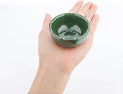 2 Pack Hamster Feeding Bowl, Hedgehog Ice Crack Design Ceramic Dish, Rat Gerbil Small Animal Food and Water Bowl (Colors May Vary)