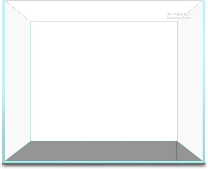 LYPHARD AQUARIUMS 3.5 Gallon Rimless Aquarium, Ultra Clear Low Iron Nano Fish Tank for Betta Shrimp, L15×W5.5×H9.8 Glass Thickness 5mm with EVA Foam Leveling Mat