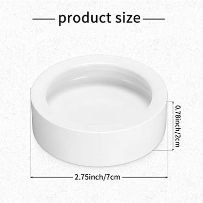 Meanplan 4 Pcs Reptile Bowl Food Dish 2.71 Inch Reptile Water Food Feeding Dish Ceramic Worm Pet Bowl Anti Escape Feeder for Lizard Anoles Chameleon Bearded Dragon Hermit Crab