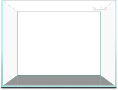 LYPHARD AQUARIUMS 15 Gallon Rimless Aquarium, Ultra Clear Glass Low Iron Rectangular Fish Tank L19.6×W13×H13.8 Inches Thickness 6mm with EVA Foam Mat Included