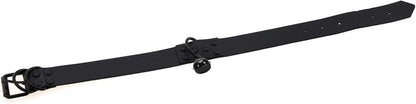 Leather Collar and Leash with Bell for Pet, Gothic Choker Necklace Accessories for Halloween Cosplay