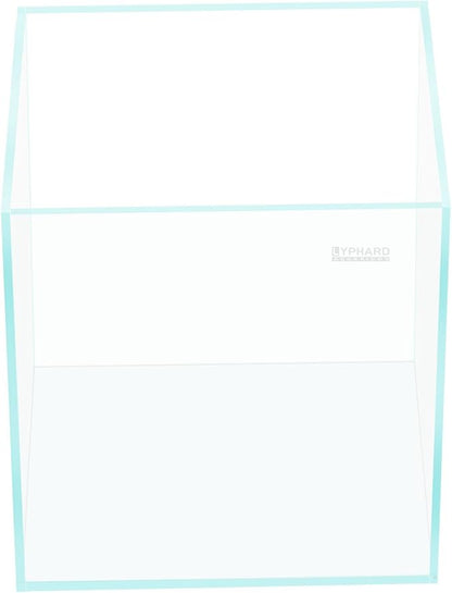 LYPHARD AQUARIUMS Tall Rimless Aquarium 9.5 Gallon, Ultra Clear Low Iron Small Fish Tank for Betta, L11.8×W11.8×H15.8 Glass Thickness 5mm with EVA Foam Leveling Mat
