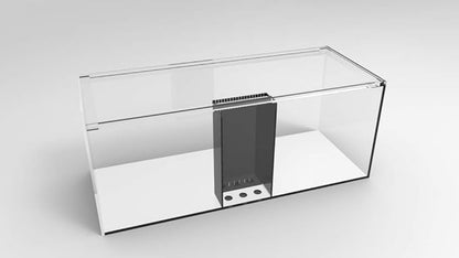150G3H 150 Gallon SC Aquariums 60 x 24 x 24 H 12mm (Eurobraced) with Built-in Center Overflow