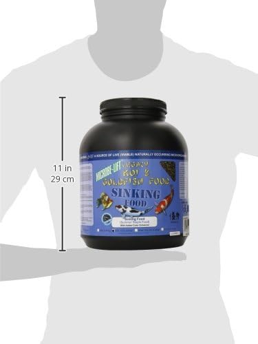 MICROBE-LIFT Sinking Fish Food Pellets for Ponds, Water Gardens, and Fountains, for Live Goldfish and Koi, 5.75 Pounds