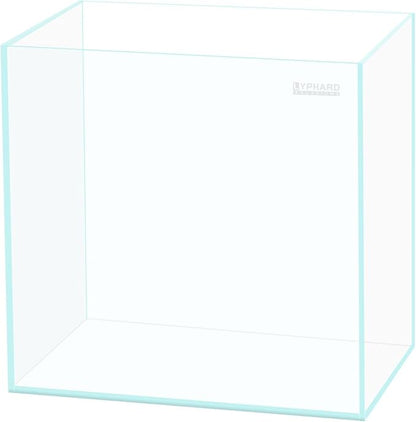 LYPHARD AQUARIUMS Tall Rimless Aquarium 9.5 Gallon, Ultra Clear Low Iron Small Fish Tank for Betta, L11.8×W11.8×H15.8 Glass Thickness 5mm with EVA Foam Leveling Mat