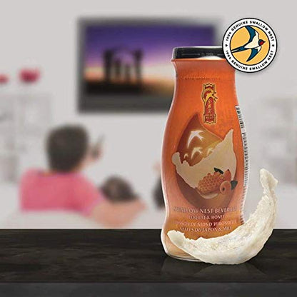 Golden Nest Premium Bird Nest Drink, Swallow Bird Nest 100% Natural - Made in USA, (燕窩) 12 bottles x 240 ml (8oz) (Loquat and Honey)