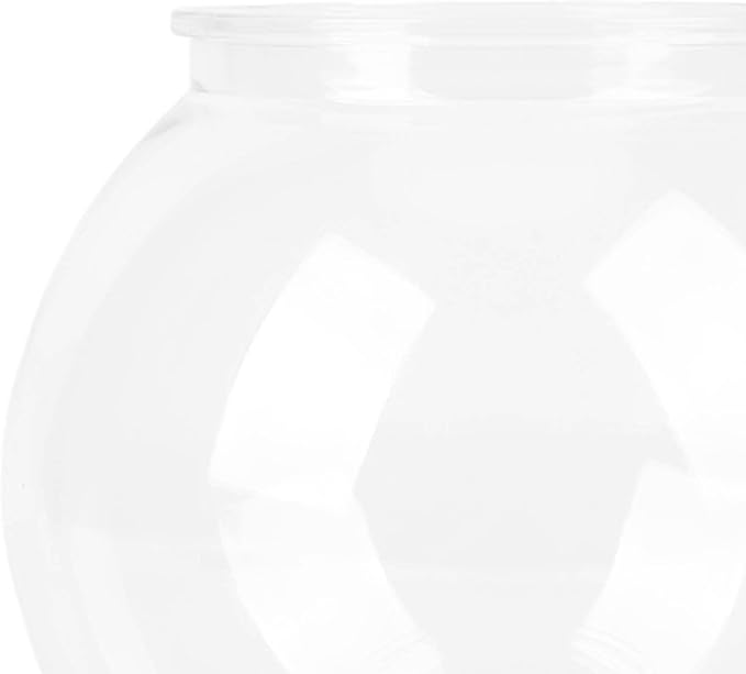 Plastic Fish Bowl, Heavy Duty Vase Sturdy Break Proof Clear Round Vase Fish for Candy, Carnival Games, Prizes, Centerpieces and Party Decoration Supplies BPA- L