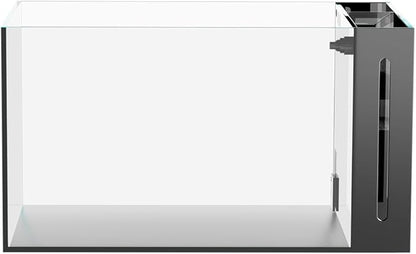 Ultra Clear Rimless Aquarium Tank gallons Low Iron Glass Side Filtration + Anti-Jumping net (40Gal)