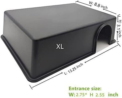 Amypet Reptile Hide Snake Hideout for Different Reptiles Snakes Ball Pythons Use Durable Material Easy to Clean 13.25" L x 8.8" W x 3.1" H (XL)