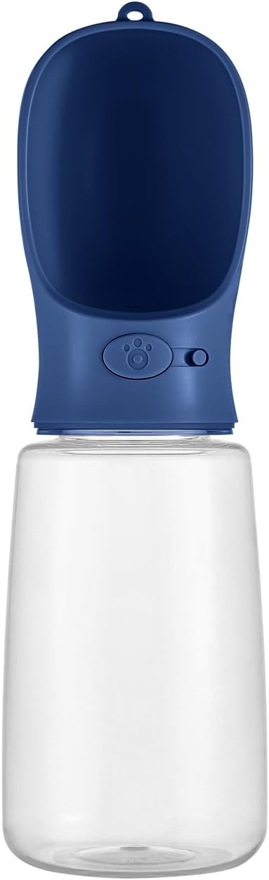 WePet Portable Dog Water Bottle, 19 OZ, Leak Proof Puppy Water Dispenser with Drinking Feeder for Pets Outdoor Walking, Hiking, Travel, Food Grade Plastic