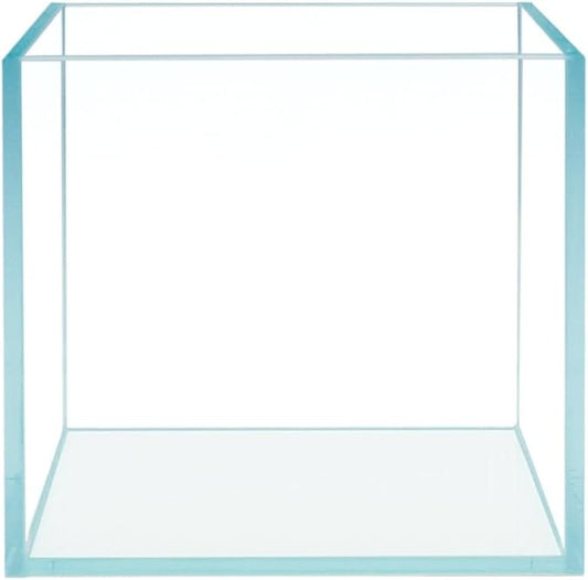 Cube Rimless Frameless Extra Clear All Glass Aquarium, Low Iron Glass Tank, 5mm Glass, White Leveling Mat Included, w/Lids Options