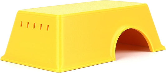 Snake Hide, Leopard Gecko Tank Accessories for Reptile Ball Python Crested Gecko Lizard Bearded Dragon - YellowHideM