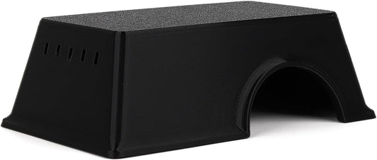 Snake Hide, Leopard Gecko Tank Accessories for Reptile Ball Python Crested Gecko Lizard Bearded Dragon - BlackHideM