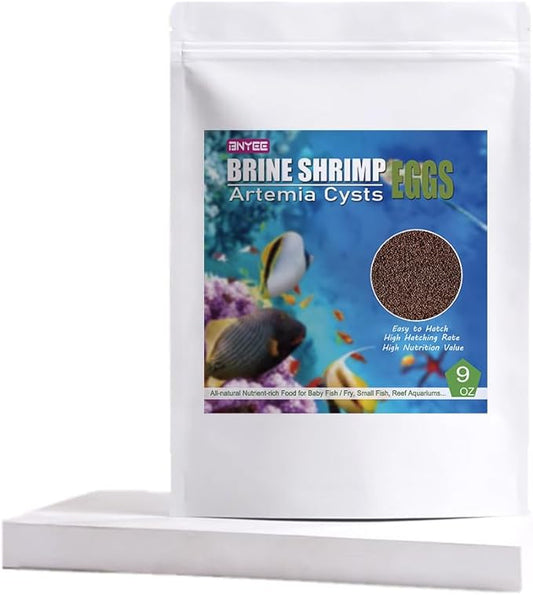 Brine Shrimp Eggs for Aquatic Foods Baby & Fry Foods The Popular 90% Hatch GSL Brine Shrimp Eggs (9 OZ)