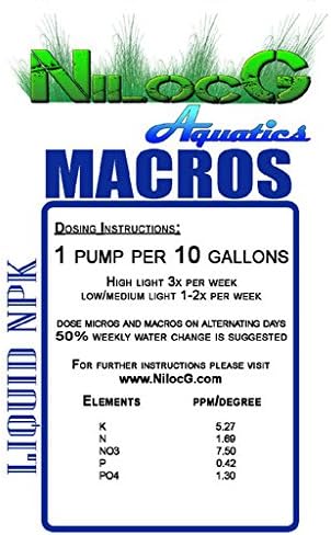 NilocG Aquatics Liquid Refill Set - 2 Liters, Aquarium Plant Dosing, Aquarium Fish Tank Nutrient Dosing