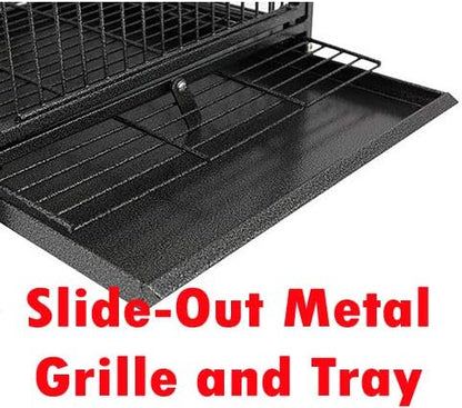 Deluxe Portable Wrought Iron Bird Travel Parrot Vet Carrier Cage Prevent Beaks Out Pet Products for Parrots Conures Cockatiel Amazon African Grey