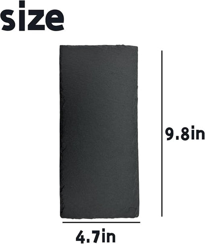 Reptile Basking Platform Tortoise Rock Plate 9.8’’x4.7’’ Feeding Food Bowl Slate Dish Turtle Bathing Resting Terrace for Lizard Bearded Dragon Chameleon Gecko Snake Frog Newt