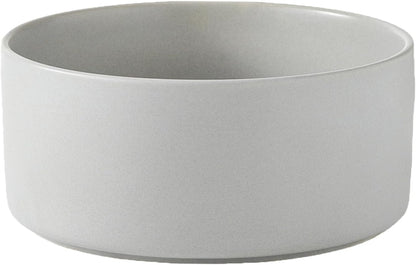 6'' Ceramic Dog Bowl - 30Oz Classic Dogs Food & Water Bowl for Small and Medium Breed Dogs, Heavy Duty Non-Slip Dog Dishes, Food Grade Stoneware Pet Bowl, Dishwasher & Microwave Safe, Grey
