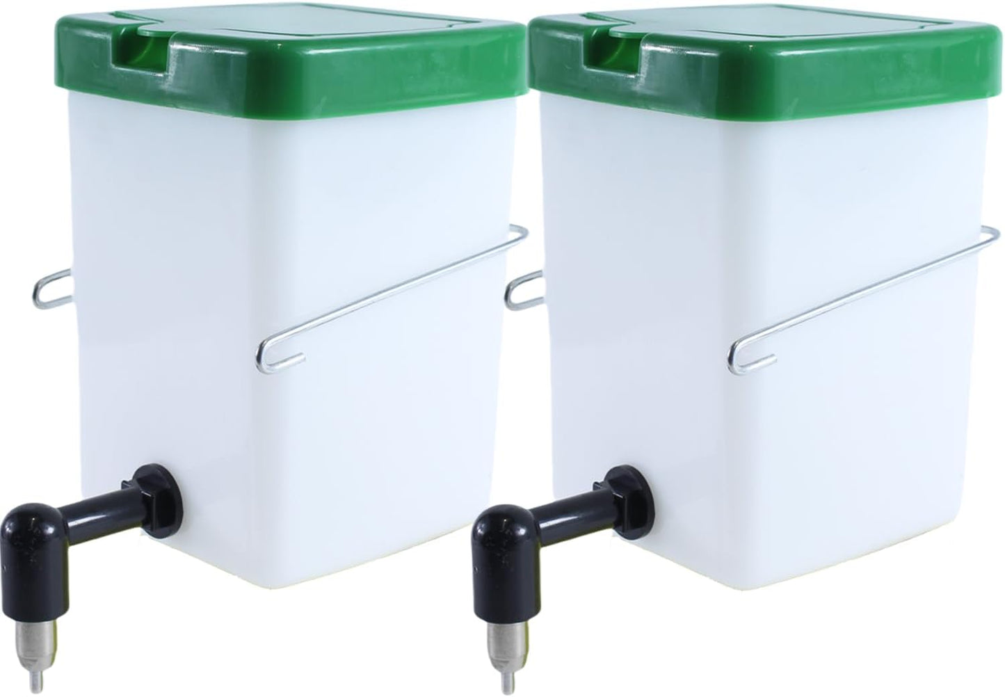 No-Drip Rabbit Water Bottle for Cage, 2Pack 16oz Small Animal Water Dispenser Water Bottle for Small Pet/Bunny/Ferret/Hamster/Guinea Pig/Rabbit/Chinchilla/Mouse (Clear, 16 Ounce)