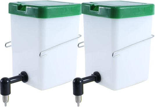 No-Drip Rabbit Water Bottle for Cage, 2Pack 16oz Small Animal Water Dispenser Water Bottle for Small Pet/Bunny/Ferret/Hamster/Guinea Pig/Rabbit/Chinchilla/Mouse (Clear, 16 Ounce)