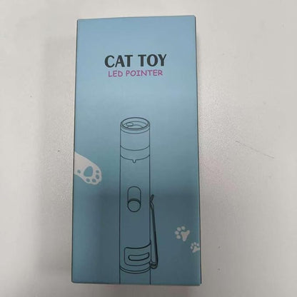 Cat Toys, 2 Pieces, USB Rechargeable Interactive Cat Mouse Toys, 3 Light Modes & 5 Adjustable Patterns, Portable Kitten Toy for Indoor Cats & Dogs, Training & Exercise Fun