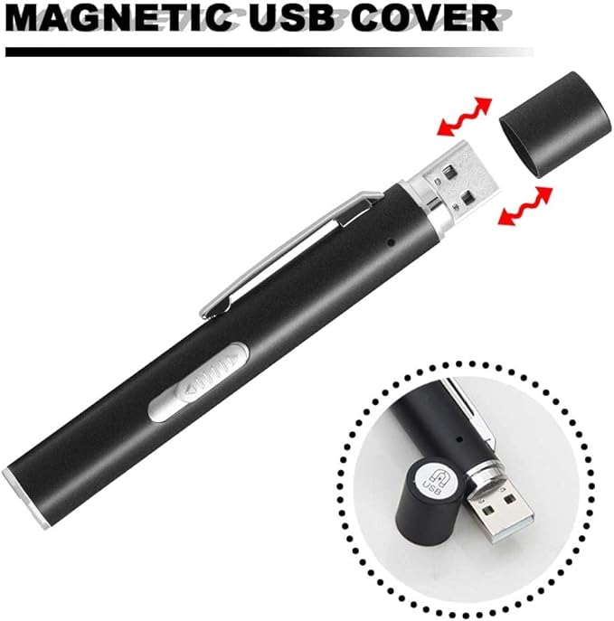 2 Pack Cat Toys Pointer Interactive Toys for Indoor Cats and Dogs, Pet Cat Catch Single Interactive Exercise Cat Training Tool with USB Rechargable