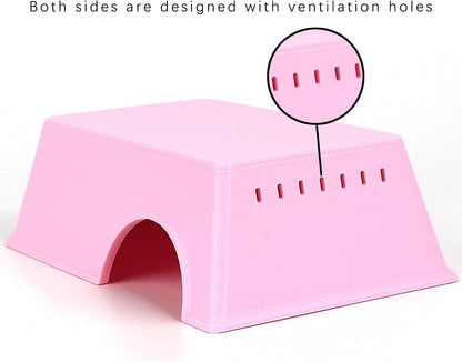 Snake Hide, Leopard Gecko Tank Accessories for Reptile Ball Python Crested Gecko Lizard Bearded Dragon - PinkHideXL