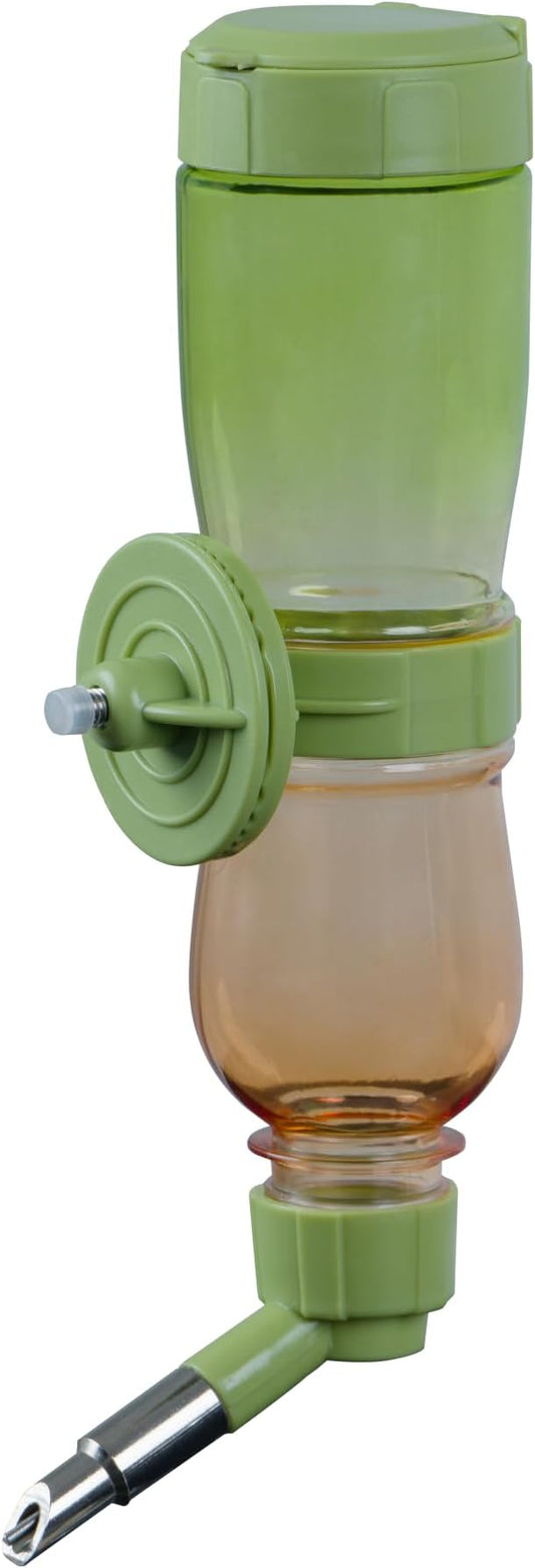 Leak-Proof Small Animal Water Bottle for Chinchillas, Birds, Hamsters, Guinea Pigs, Rabbits and Other Small Pets. (Green, 8.12oz)