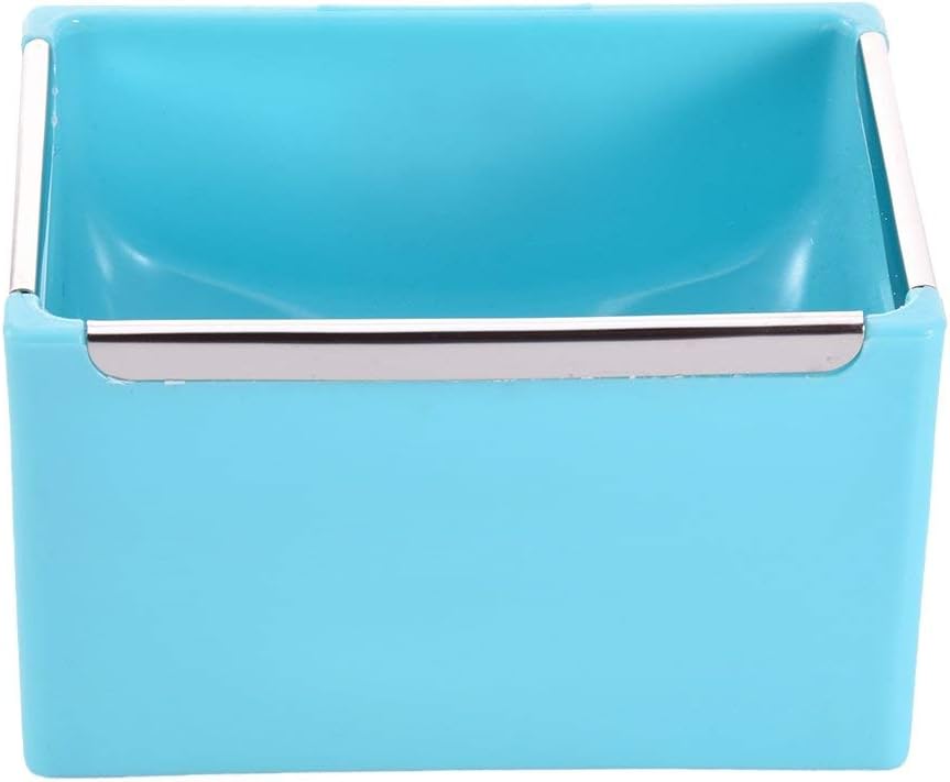 Hypeety Hamster Food Bowl Small Pet Feeder Food Water Bowl Fixable Plastic Hamster Food and Water Bowl Dispenser Durable Cage Bowl Feeder for Hamster Guinea Pig Rabbit Small Animals(Blue)