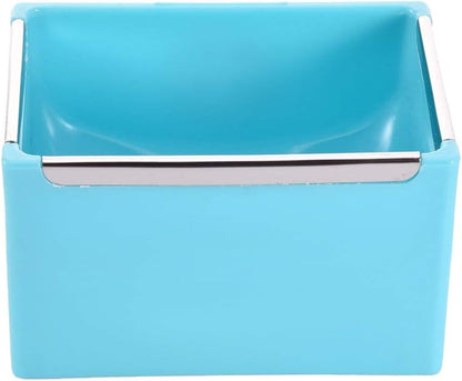 Hypeety Hamster Food Bowl Small Pet Feeder Food Water Bowl Fixable Plastic Hamster Food and Water Bowl Dispenser Durable Cage Bowl Feeder for Hamster Guinea Pig Rabbit Small Animals(Blue)