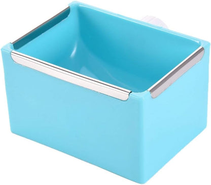 Hypeety Hamster Food Bowl Small Pet Feeder Food Water Bowl Fixable Plastic Hamster Food and Water Bowl Dispenser Durable Cage Bowl Feeder for Hamster Guinea Pig Rabbit Small Animals(Blue)