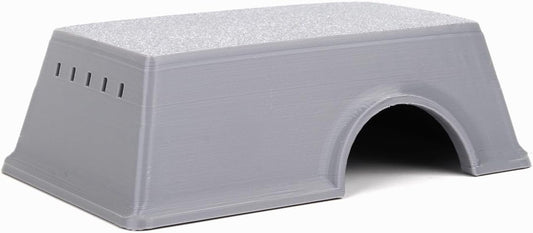 Snake Hide, Leopard Gecko Tank Accessories for Reptile Ball Python Crested Gecko Lizard Bearded Dragon - GrayHideS