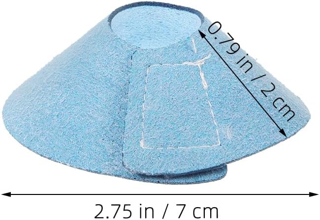 VANZACK Bird Cone Collar Adjustable Bird Parrot Tapered Collar Parrot Recovery Cones Neck Quaker Leather Neck Protector Feather Protection Sky-Blue