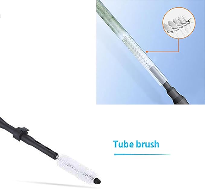 Carefree Fish 4IN1 Aquarium Cleaning Tools Long Handle Adjustable Length 18~24Inch Fish Tank Cleaner Kit Alage Scraper Scrubber Brushes Set