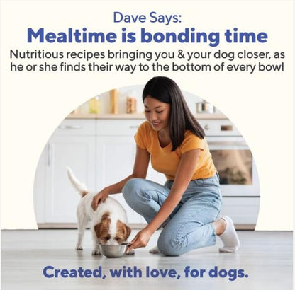 Dave's Pet Food Limited Ingredient Dog Food (95% Turkey & Chicken), Made in USA Grain Free Wet Canned Meals, Large & Small Breeds, 12.5 oz Cans (12 Pack)