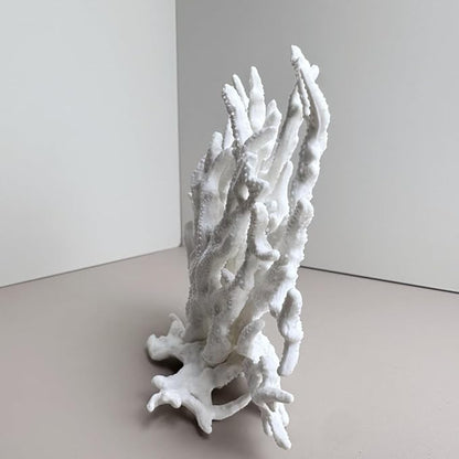 Fish Tank Decorations,Aquarium Corals Decoration, Aquarium Ornaments, Fish Tank Coral, Aquarium Corals Decoration, Fish Decorations for Aquarium (White, Medium)