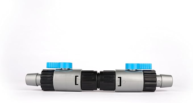 LANDEN Double Tab Connector for Aquarium, Canister Filter Hose Connector, Fish Tank Water Flow Control, Quick Release Valve-16/16