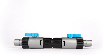 LANDEN Double Tab Connector for Aquarium, Canister Filter Hose Connector, Fish Tank Water Flow Control, Quick Release Valve-16/16