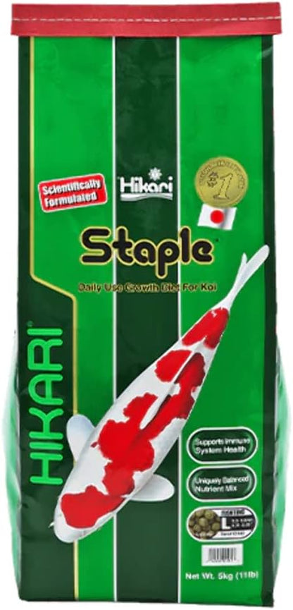 Hikari 11-Pound Staple Floating Pellets for Koi and Pond Fish, Large