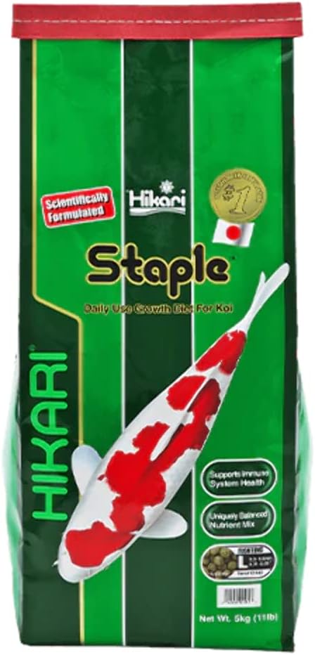 Hikari 11-Pound Staple Floating Pellets for Koi and Pond Fish, Large