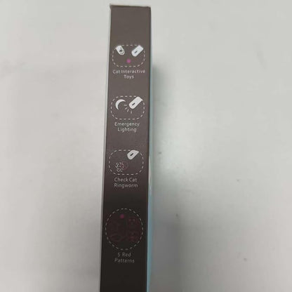 Cat Toy Pointer, 2 Pieces, USB Rechargeable with 7 Adjustable Patterns, Interactive Chase Toys for Indoor Cats & Dogs, Training & Exercise Fun (Black)