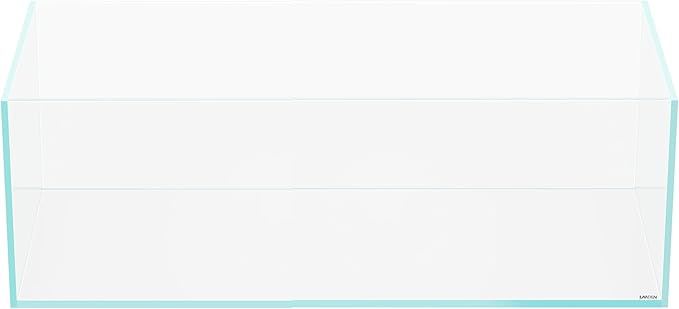 LANDEN 120SL 52.37 Gal Rimless Low Iron Aquarium Long Fish Tank, Bookshelf Aquarium, W47.24×D19.69×H14.17 in (120×50×36cm) 10mm Thickness with Black Nano Foam Leveling mat Included