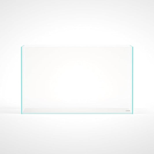 LANDEN 75H 37 Gallon Rimless Low Iron Aquarium Tank, W29.5×D17.7×H17.7 in(75x45x45cm) 8mm Thickness with Black Nano Foam Leveling mat Included