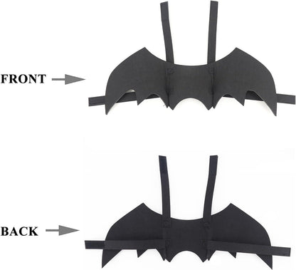 Pet Cat Bat Wings for Halloween Party Decoration, Dog Cosplay Bat Costume,Puppy and Cat Dress Up Accessories (Black, Large)