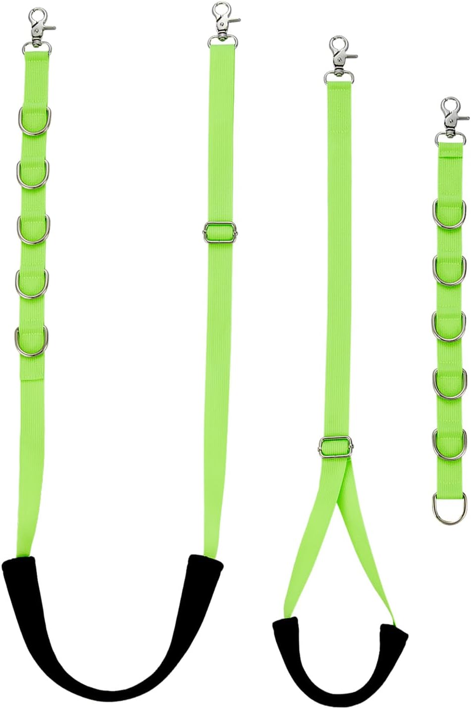 Dog Grooming Belly Straps Green Pet Grooming Supplies 3 Sets Professional Dogs Belly Band Pets Dogs Groomer Extension Strap Table Arm Loop Extender for Small Medium Large Breed (Green)