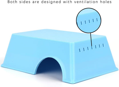 Snake Hide, Leopard Gecko Tank Accessories for Reptile Ball Python Crested Gecko Lizard Bearded Dragon - BlueHideXL